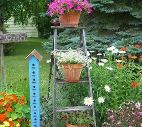 how to add vertical interest to your flower beds containers, container gardening, flowers, gardening, how to, outdoor living