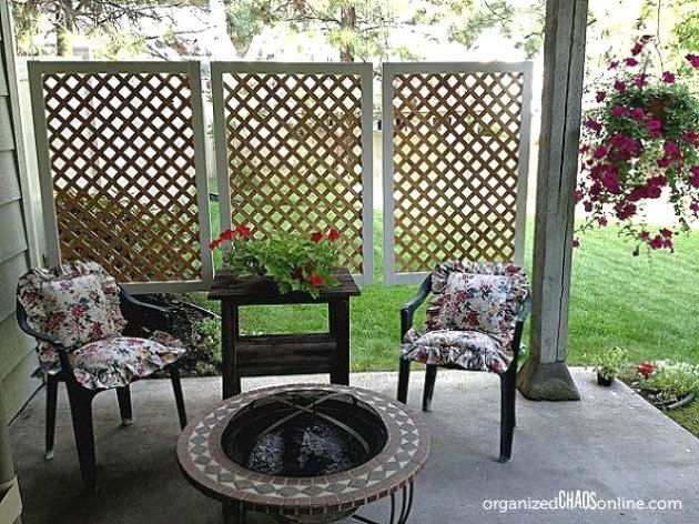 8 diy privacy screens for your outdoor areas, Photo via Patti Organized Chaos Online