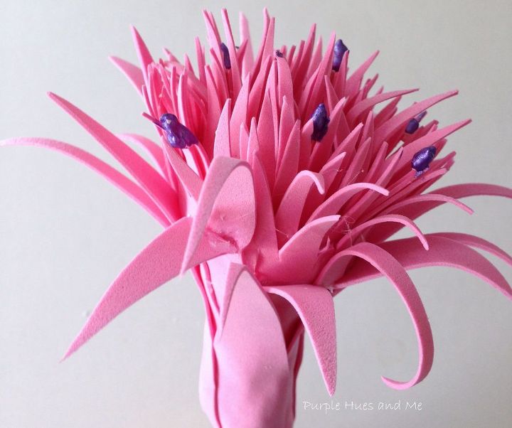 faux silver vase bromeliad diy, crafts, flowers, how to