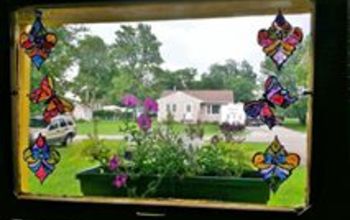 Painted Stain Glass Window