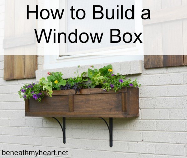 how to build a window box, container gardening, curb appeal, gardening, how to, woodworking projects