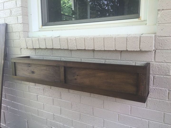 how to build a window box, container gardening, curb appeal, gardening, how to, woodworking projects