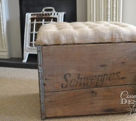 Rustic Crate Makeover and Turns Into a Perfect Place to My Feet!