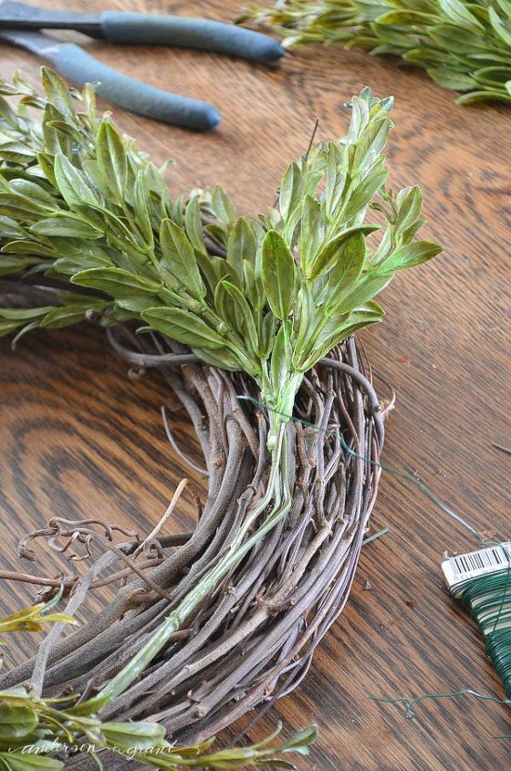easy faux boxwood wreath for under 15, crafts, how to, wreaths