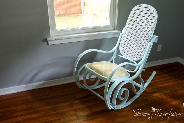 how to upholster and paint a bentwood rocking chair, how to, painted furniture, reupholster