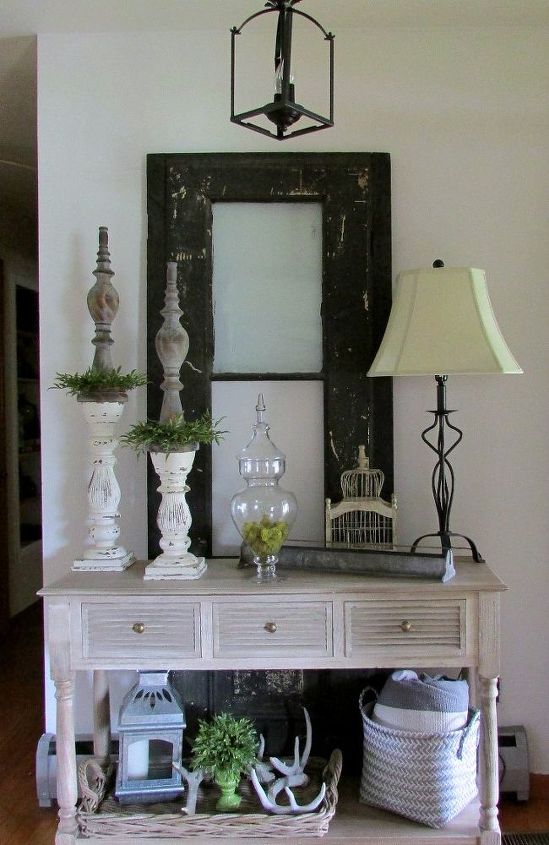 updated the entry rustic style for summer, doors, foyer, repurposing upcycling