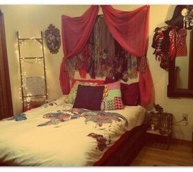 girl s bohemian bedroom, bedroom ideas, repurposing upcycling, AFTER