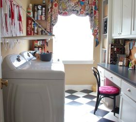 laundry room craft room makeover, craft rooms, laundry rooms, repurposing upcycling