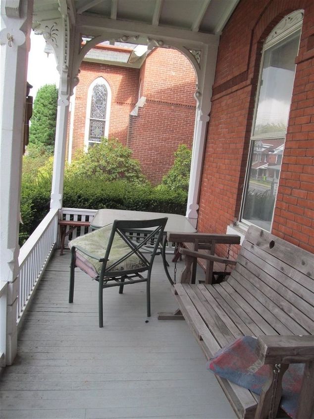 porch makeover, outdoor living, porches, Our Porch before