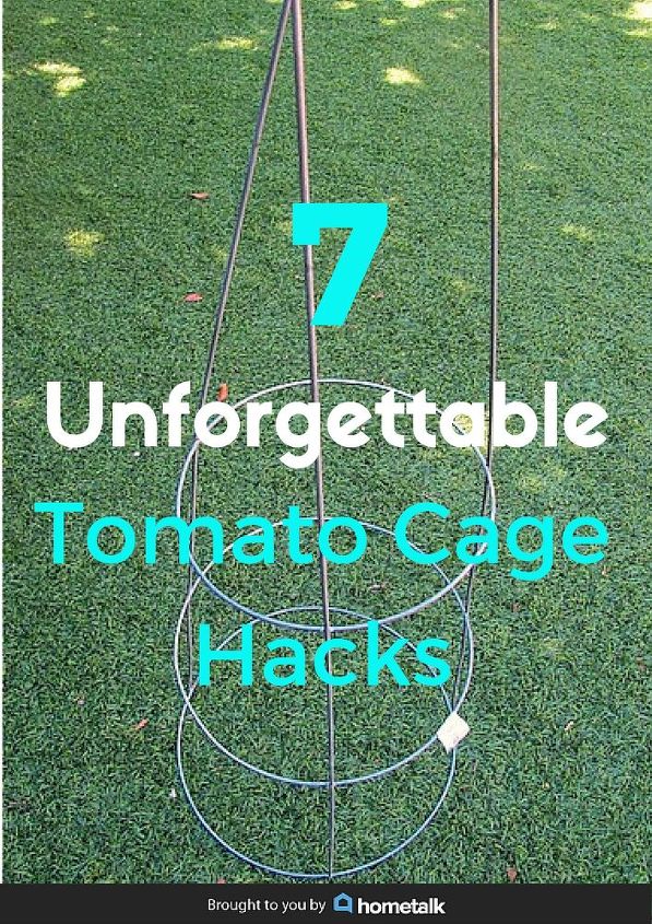 think a tomato cage is just for growing tomatoes look at these hacks, Pin this to share these amazing hacks with your friends