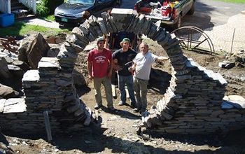MOON GATE - PATIO AND WATERFALLS STILL UNDER CONSTRUCTION