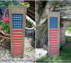 7 homemade american flags that will make your chest swell with pride, crafts, fences, outdoor living, pallet, patriotic decor ideas, repurposing upcycling, seasonal holiday decor, Photo via Diana