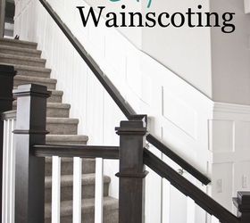 stairway wainscoting, stairs, wall decor, woodworking projects