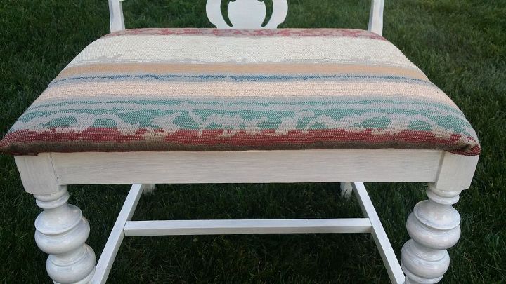 upcycled chair, painted furniture, repurposing upcycling, reupholster