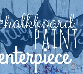 how to make a chalkboard balloon centerpiece, chalkboard paint, crafts, how to
