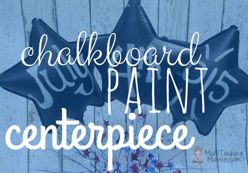 how to make a chalkboard balloon centerpiece, chalkboard paint, crafts, how to