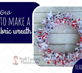 how to make a fabric wreath, crafts, how to, reupholster, wreaths