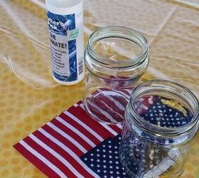 july 4th flatware and napkin holders or table lights, crafts, dining room ideas, how to, mason jars, patriotic decor ideas, repurposing upcycling, seasonal holiday decor