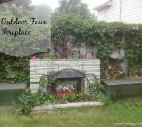 Garden Faux Fireplace Hometalk Garden Faux Fireplace Hometalk