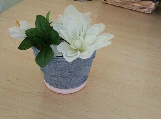 jute painted vase twist on the look of jute rope, chalk paint, crafts, how to