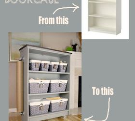 from ikea billy bookcase to craft cart, chalk paint, craft rooms, crafts, organizing, painted furniture