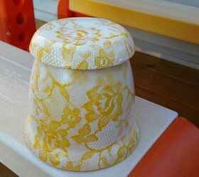 Lace Spray Painted Over Vases Hometalk