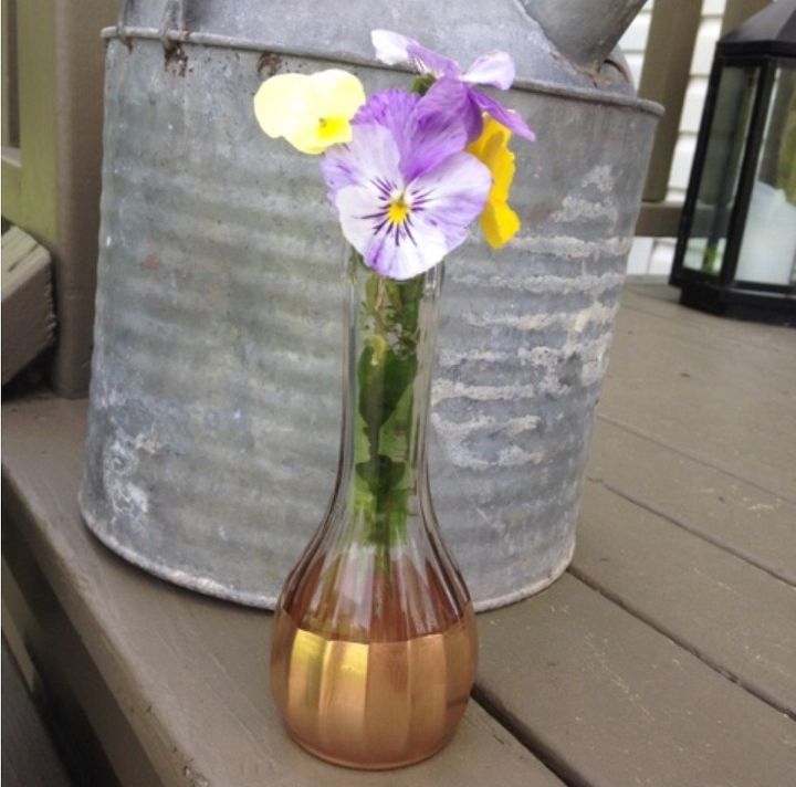 thrift store vase makeover on the cheap, crafts