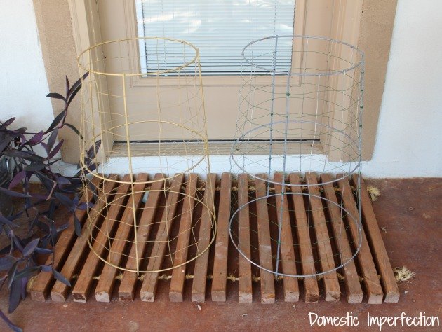 repurposed tomato cages to rustic tables, how to, painted furniture, repurposing upcycling, rustic furniture