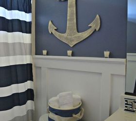 nautical bathroom decor, bathroom ideas, repurposing upcycling, wall decor