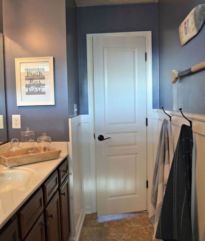 nautical bathroom decor, bathroom ideas, repurposing upcycling, wall decor