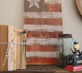 Didn't Have Time to Drag Out the Saw...so I Made the Best Part of Flag