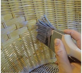 how to paint a wicker chair with chalk paint, chalk paint, how to, painted furniture