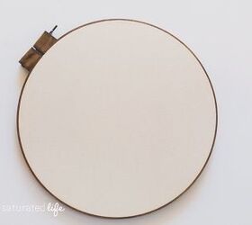 diy repurposed embroidery hoop to modern wall art, crafts, how to, repurposing upcycling, wall decor