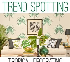 wall decor tropical stencil pattern, painting, wall decor