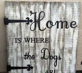 repurposed old pallet to cool porch sign, crafts, how to, pallet, repurposing upcycling, The finished product