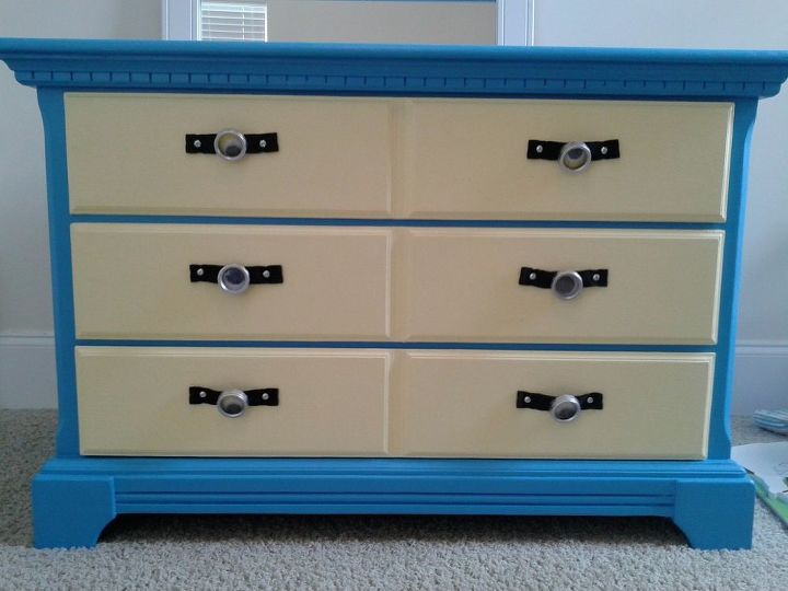 minions themed painted dresser, painted furniture