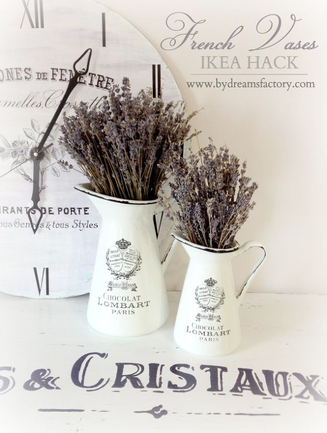french vases ikea hack, gardening, home decor, repurposing upcycling