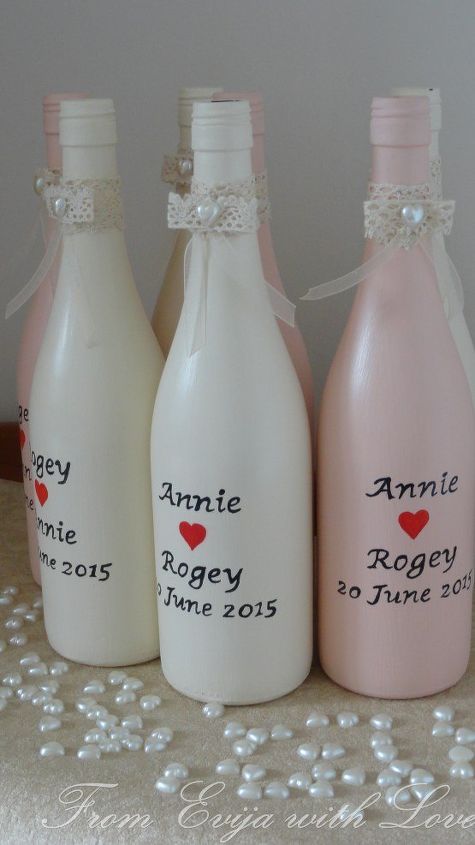 botellas pintadas diy centros de mesa para bodas con poco presupuesto