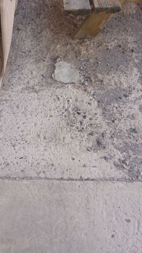 we have cement sidewalk that s crumbling in places around our home, The top layer of cement is gone leaving the aggregate exposed
