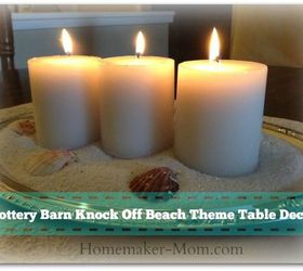 pottery barn knock off beach theme decor, crafts, how to, repurposing upcycling