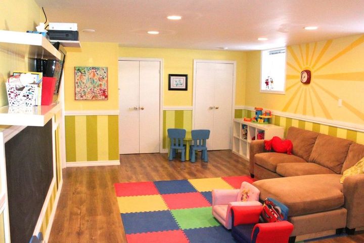 playroom makeover before after, entertainment rec rooms