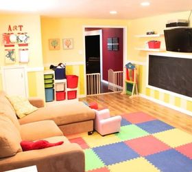 playroom makeover before after, entertainment rec rooms