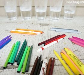 how to make watercolor paints using dried markers, crafts, how to, repurposing upcycling