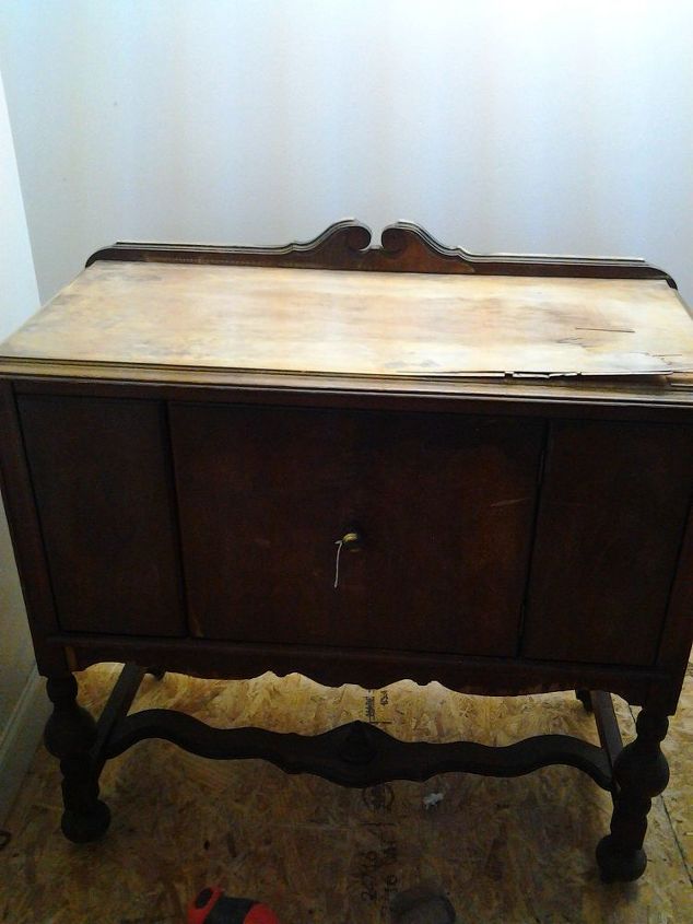 distressed farm sideboard, painted furniture, repurposing upcycling, Sideboard in need of help