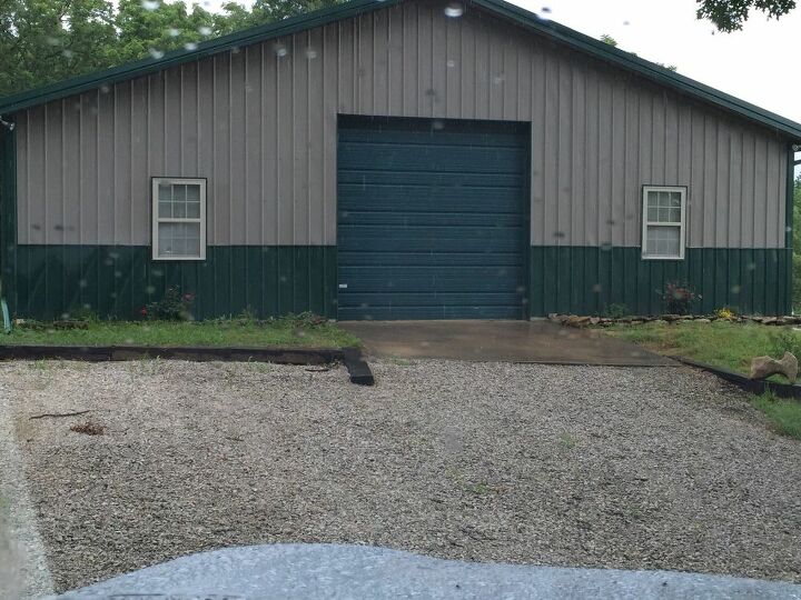 q paint color suggestions for garage door, garage doors, garages, paint colors, painting, This is the garage door of a rural property in Missouri