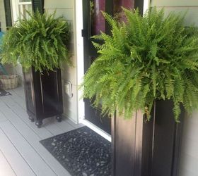 recycling bi fold doors into plant stands