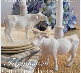 farmhouse candlesticks from repurposed toys, crafts, how to, repurposing upcycling