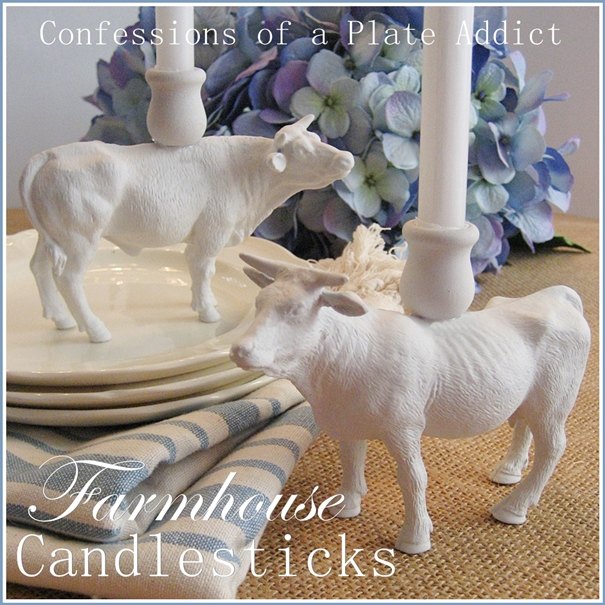 farmhouse candlesticks from repurposed toys, crafts, how to, repurposing upcycling