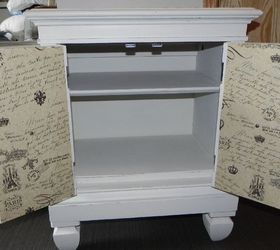 brown cabinet makeover using decoupage and chalk paint, chalk paint, decoupage, painted furniture, repurposing upcycling