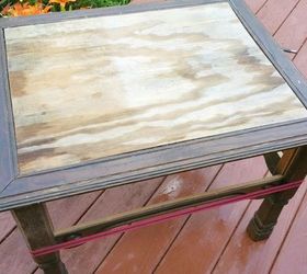 rustic end table in bliss, painted furniture, rustic furniture